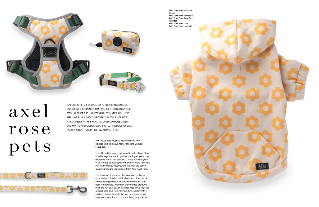 Axel Roze Pets: Featured in the Accessories Council's Holiday Gift Guide