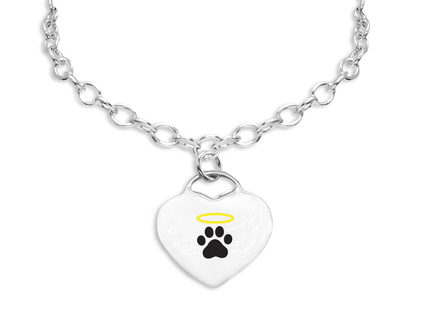 Cat Angel Paw Charm