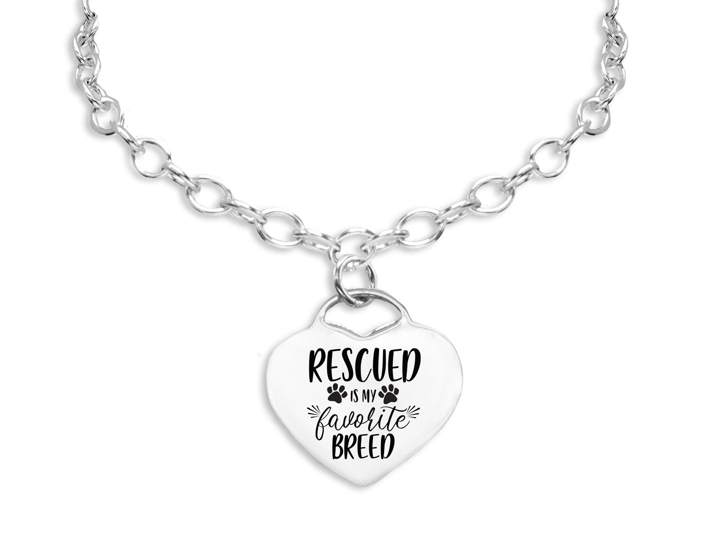 Rescued Is My Favorite Breed Charm