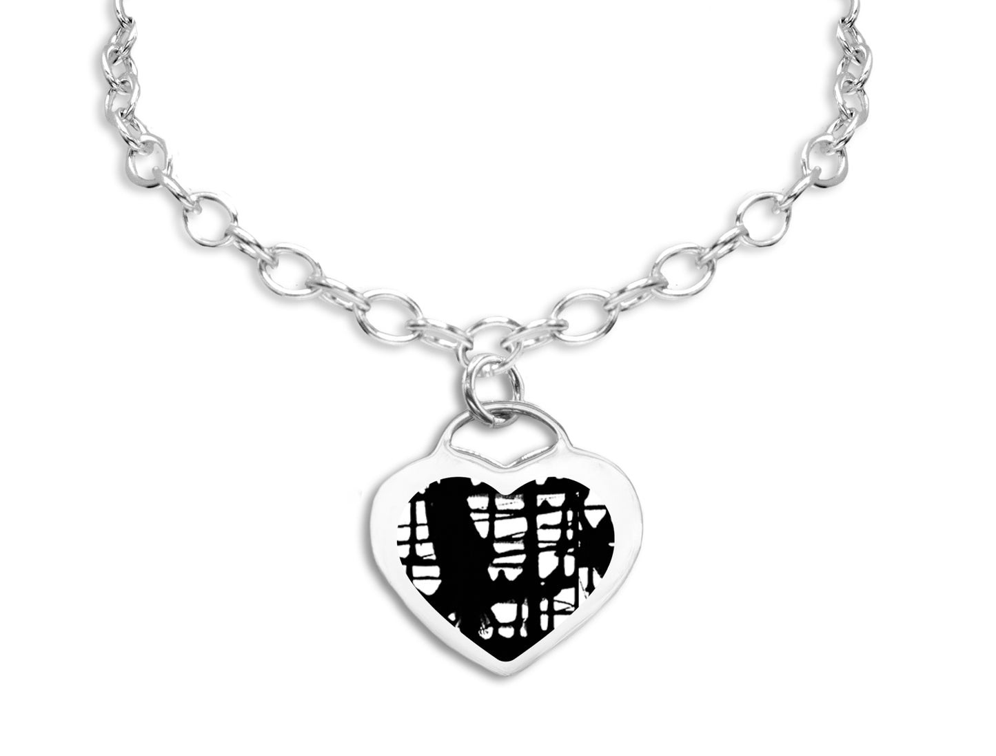 Dark Matrix Custom Engraving Heart Charm