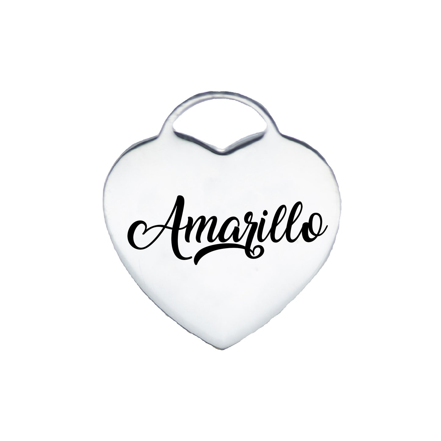 Custom Engraving Heart Charm