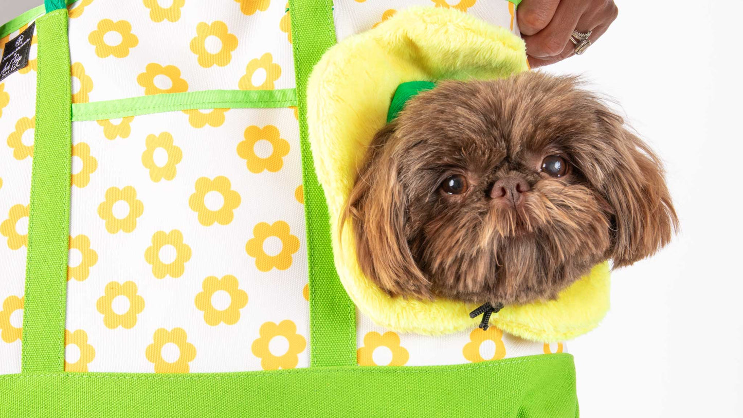 Flower Power Pet Tote Bag